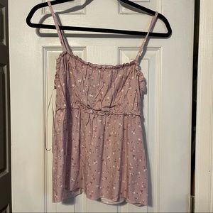 urban romantics floral tank top